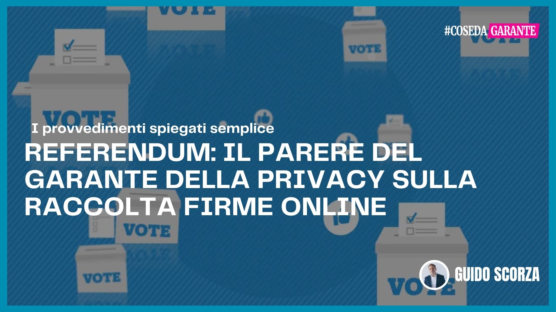 Referendum: “Il no del Garante è un no all’idea che il digitale si trasformi in uno strumento di affievolimento di quei diritti che dovrebbero invece ampliare”