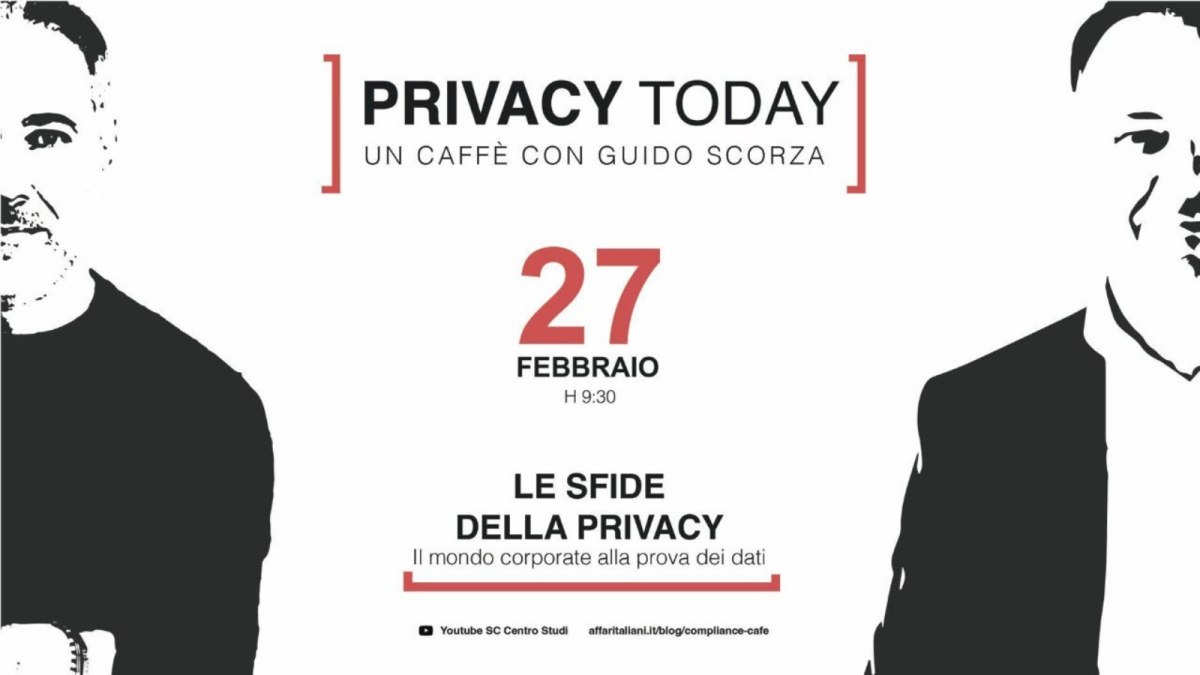 Privacy Today un caffè con Guido Scorza