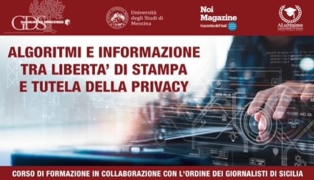 “Algoritmi e informazione – tra libertà di stampa e tutela della privacy”