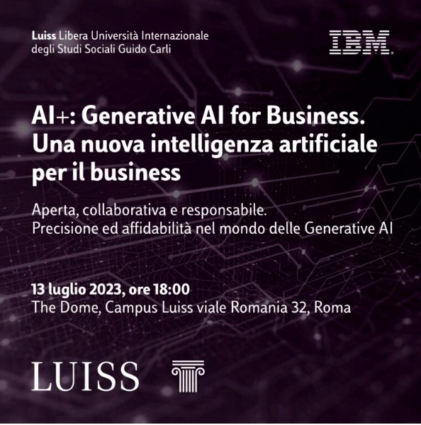 “AI+: Generative AI for Business. Una nuova intelligenza artificiale per il business”